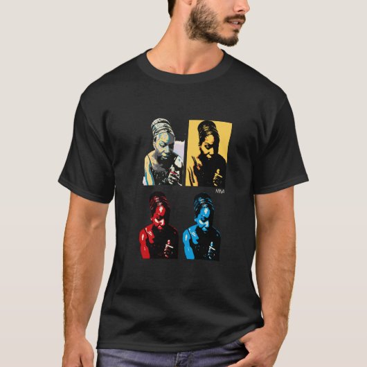 nina jazz blues fan art tシャツ (正面)
