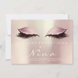 Nina Lashes拡張アフターケア指示ピンク
