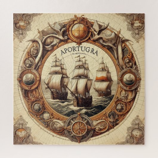 Nina - Pinta - Santa Maria - Aportugraポルトガル03 ジグソーパズル (縦)