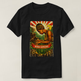 Nina Simone 革命的肖像Tシャツ – ジャズ Tシャツ