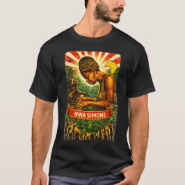 Nina Simone 革命的肖像Tシャツ – ジャズ Tシャツ