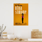 Nina Simone jazz poster - At Carnegie Hall - 1963 ポスター (キッチン)