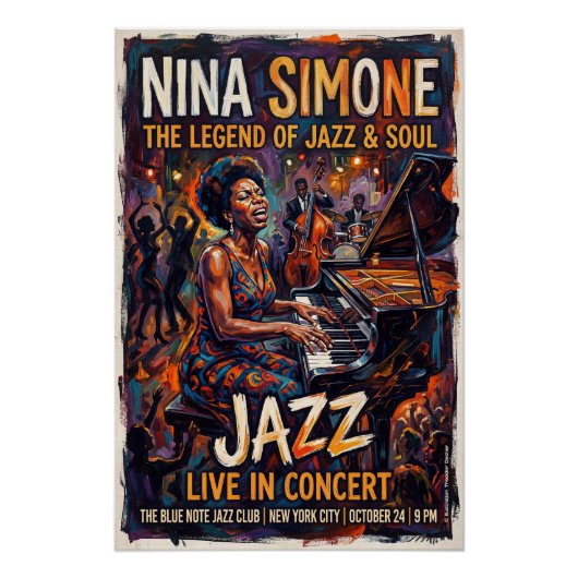 Nina Simone Live ポスター (正面)