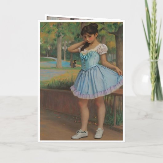 Niña soniando que es un bailarina カード (裏面)