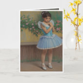 Niña soniando que es un bailarina カード (黄色い花)