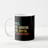 Nina The Woman The Myth The D Influence Funny Retr コーヒーマグカップ (左)