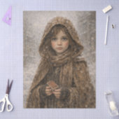 niña y caja de cerillas 薄葉紙 (クラフト)