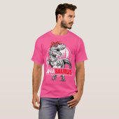 Ninasaurus Tレックス恐竜Nina Saurus母の日 Tシャツ (正面フル)