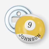 Nine Ball With Custom Name 栓抜き (正面)