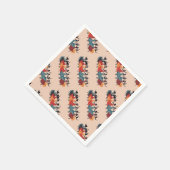 Nine Ladies Dancing Cut-Out Stencil Retro Style 1 スタンダードカクテルナプキン (角)