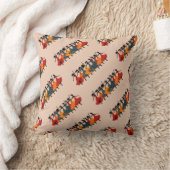 Nine Ladies Dancing Cut-Out Stencil Retro Style 2 クッション (ブランケット)