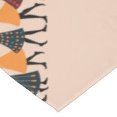 Nine Ladies Dancing Cut-Out Stencil Retro Style 4 テーブルクロス (アングル)
