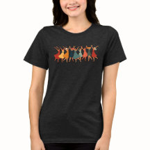 Nine Ladies Dancing Mid-Century Retro Cut-Out  3
