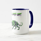 Nine Lives Left Black Cat Halloween マグカップ (正面右)