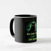 Nine Lives of Fear – 黒猫マグカップ マグカップ (正面左)
