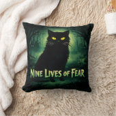 Nine Lives of Fear - 黒猫 クッション (ブランケット)