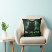 Nine Lives of Fear - 黒猫 クッション (椅子)