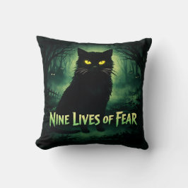 Nine Lives of Fear - 黒猫 クッション