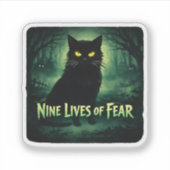 Nine Lives of Fear – 黒猫 シール (正面)