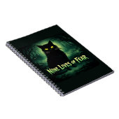 Nine Lives of Fear – 黒猫 ノートブック (右側)