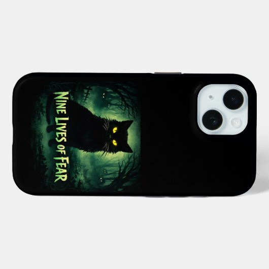 Nine Lives of Fear – 黒猫 Case-Mate iPhoneケース (裏面 (横))