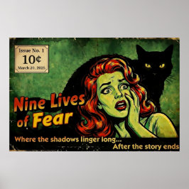 Nine Lives of Fear – Issue No. 1 レトロホラー ポスター