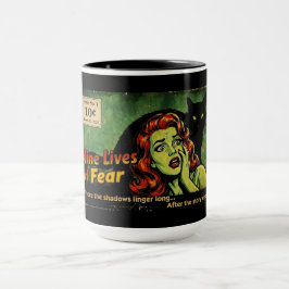 Nine Lives of Fear – Issue No. 1 レトロホラー ポストカード マグカップ