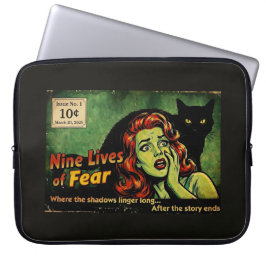 Nine Lives of Fear – Issue No. 1 レトロホラー ポスト ラップトップスリーブ