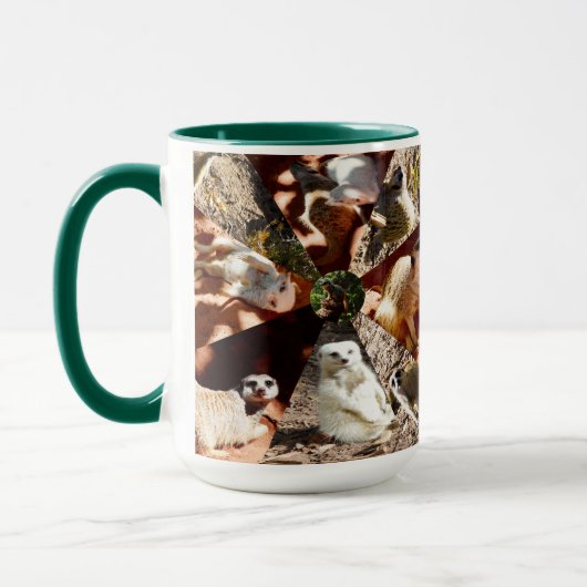 Nine Meerkat Triangles, Coffee Mug マグカップ (左)