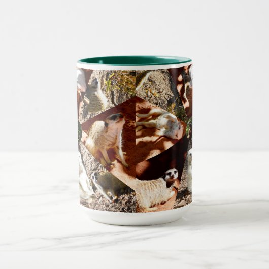 Nine Meerkat Triangles, Coffee Mug マグカップ (中央)
