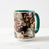 Nine Meerkat Triangles, Coffee Mug マグカップ (正面右)