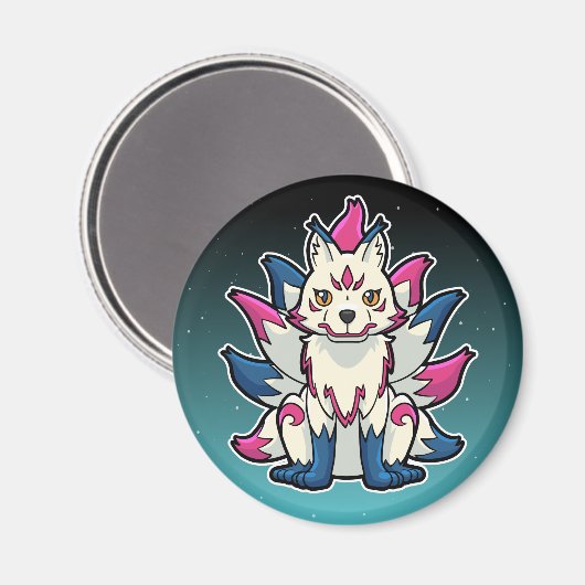 Nine-Tailed Fox- Kyuubi Kitsune マグネット (正面/裏面)