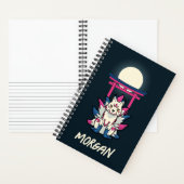 Nine-Tailed Kitsune- Japanese Fox Personalized ノートブック (内側)