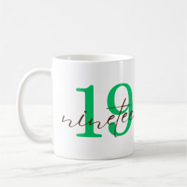 Nineteenth 19 Year Anniversary Personalization コーヒーマグカップ