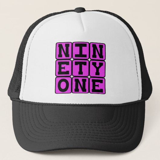 Ninety One, ナンバー91 キャップ (正面)