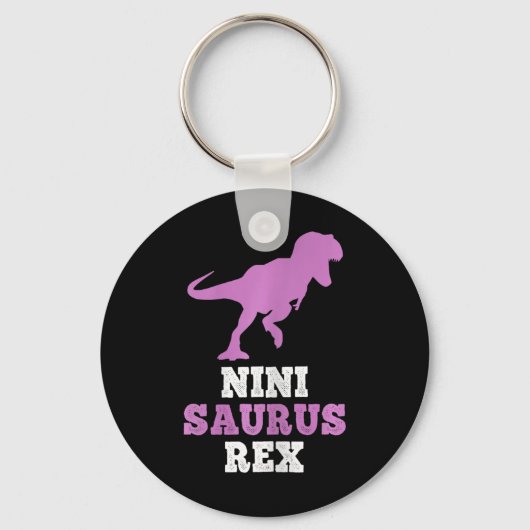 Nini-saurus Rex Dino Dinosaur Ninisaurus Funny  キーホルダー (正面)