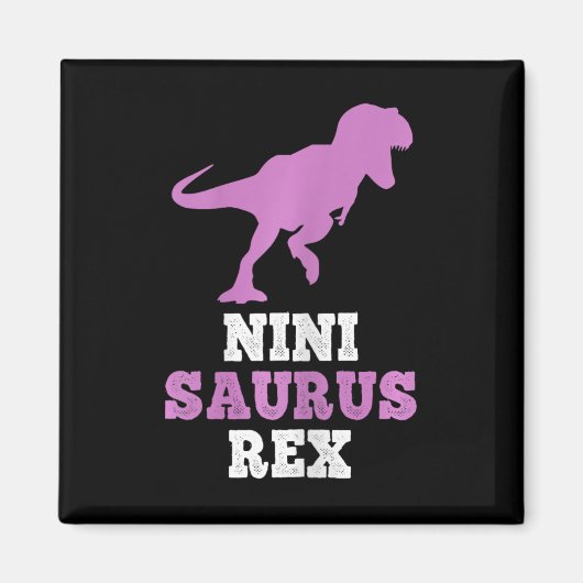 Nini-saurus Rex Dino Dinosaur Ninisaurus Funny  マグネット (正面)
