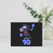 NINJA誕生日10 10歳誕生日少年コミックファン ポストカード (スタンド正面)