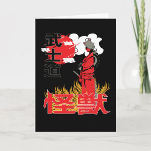Ninja Artwork Sunset Japan Anime Style In Flames カード
