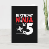Ninja Birthday Party - Birthday Ninja 5 カード (正面)