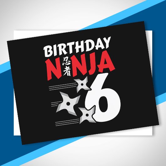 Ninja Birthday Party - Birthday Ninja 6 ポストカード