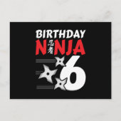 Ninja Birthday Party - Birthday Ninja 6 ポストカード (正面)