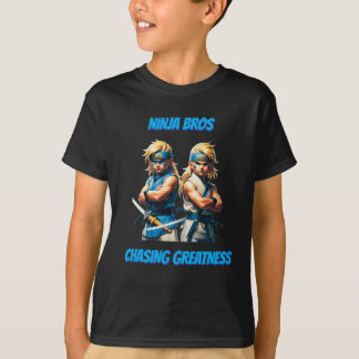 Ninja Bros 偉大さを追い求める若者 Tシャツ