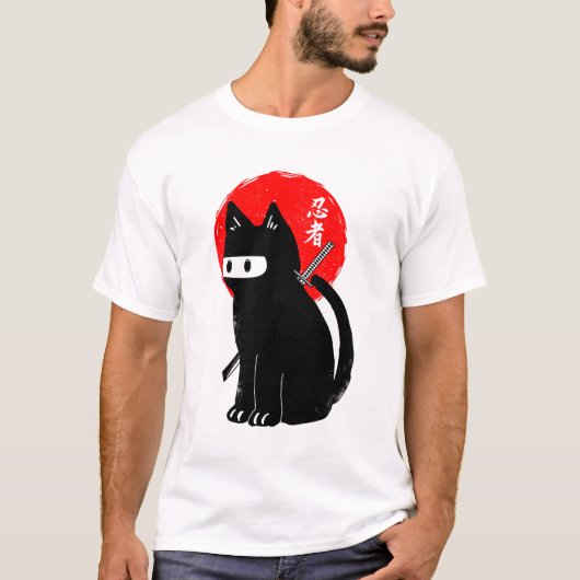 Ninja cat tシャツ (正面)