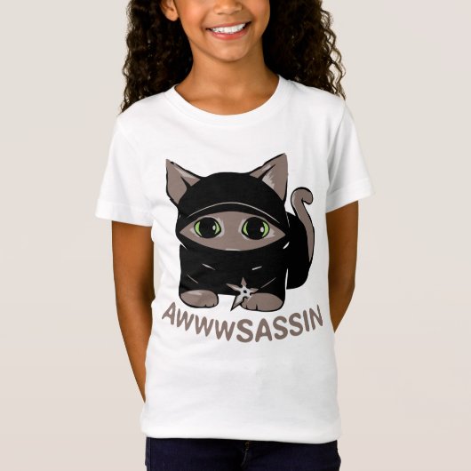 Ninja Cat T-Shirt Tシャツ (正面)