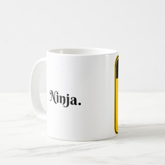 Ninja Coffee Mug コーヒーマグカップ (正面左)