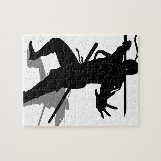 Ninja con sombra ジグソーパズル (横)