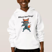 Ninja Fox Kids Sweatshirt – Cute Fox Hoodie (正面)