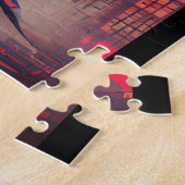 Ninja ghosts fantasy graphic abstract art ジグソーパズル (側面)