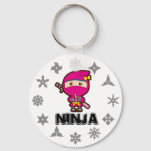 Ninja Girl Keychain